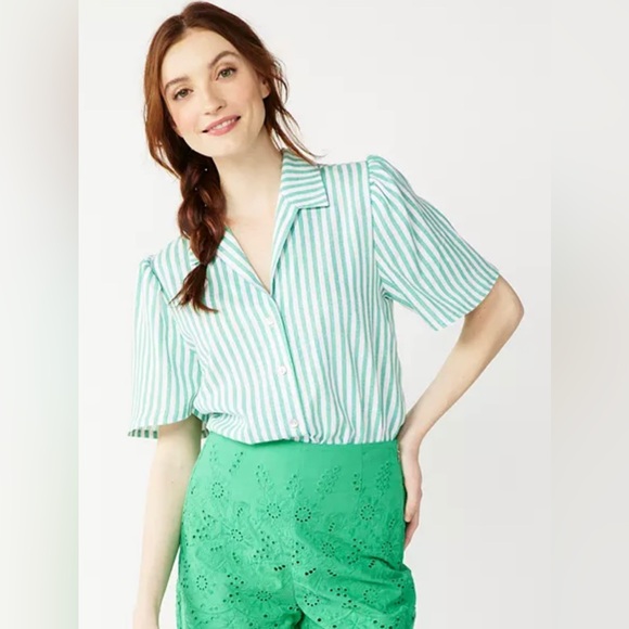 Draper James Tops - NWT DRAPER JAMES RSVP Button Front Bodysuit. XXL